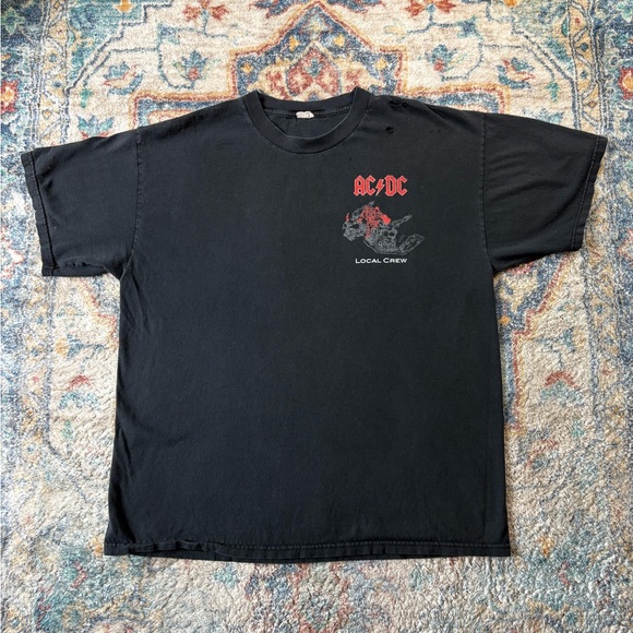 Vintage Other - Vintage AC/DC Local Crew Band T-shirt Size XL